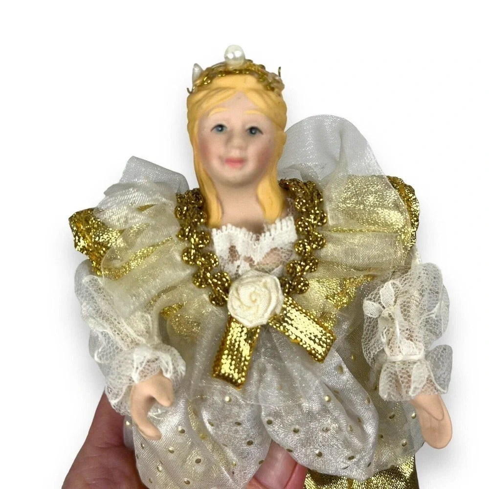 Vintage Porcelain Cinderella Christmas Ornament